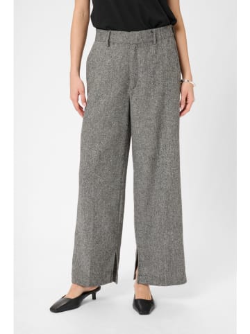 Kaffe Marlenehose in Schwarz/ Weiß