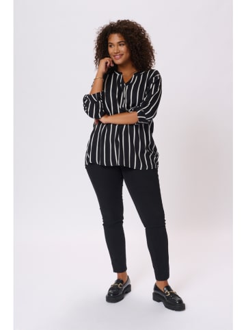 KAFFE curve Blouse zwart/wit