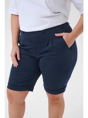 KAFFE curve Szorty w kolorze granatowym