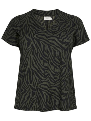 Kaffe Bluse in Khaki/ Schwarz