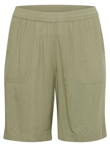 KAFFE curve Shorts in Oliv
