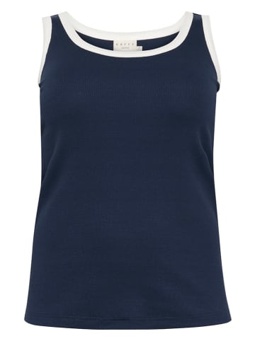 KAFFE curve Top w kolorze granatowym