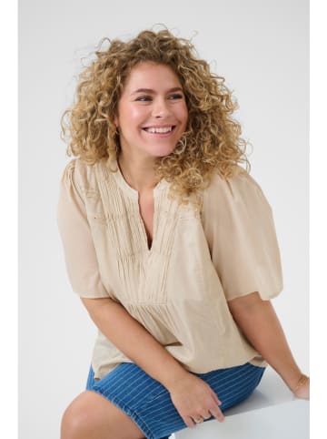 KAFFE curve Bluse in Beige