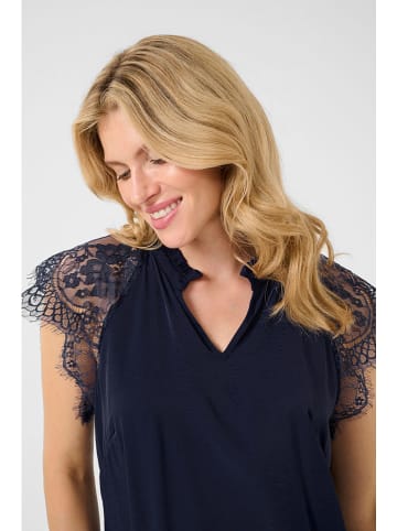 Cream Bluzka "Nola" w kolorze granatowym
