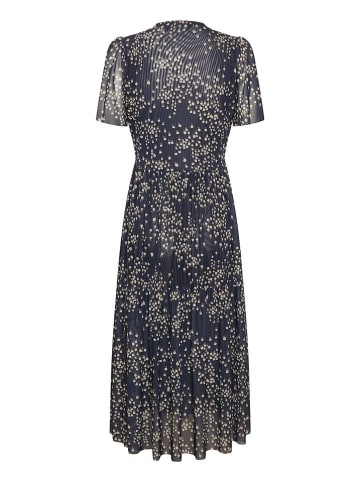 Soaked in Luxury Kleid "Aldora" in Dunkelblau/ Beige