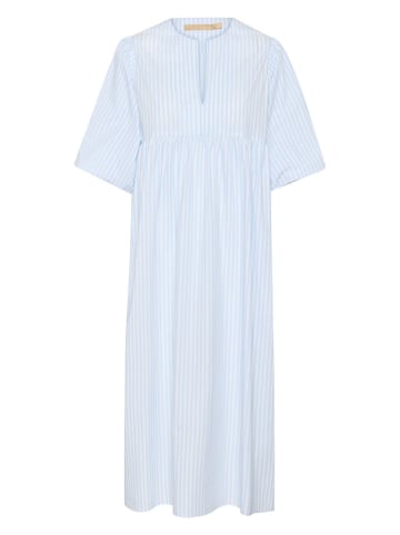 CULTURE Kleid in Hellblau/ Weiß