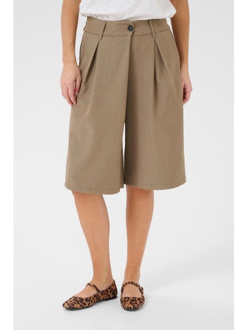 CULTURE Bermudy w kolorze jasnobrązowym