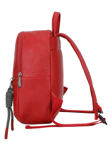 Fritzi aus Preußen Rucksack "Lou" in Rot - (B)25 x (H)29 x (T)10 cm