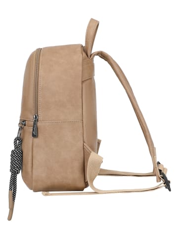 Fritzi aus Preußen Rucksack "Lou" in Taupe - (B)25 x (H)29 x (T)10 cm