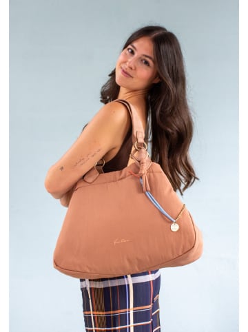 Fritzi aus Preußen Schultertasche "Brigitte x fritzi" in Hellbraun - (B)42 x (H)29 x (T)15 cm