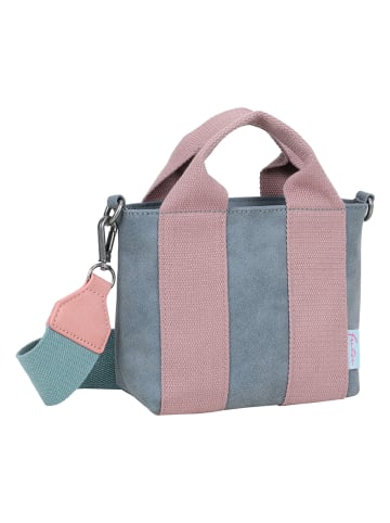 Fritzi aus Preußen Henkeltasche in Türkis/ Rosa - (B)20 x (H)15,5 x (T)7 cm