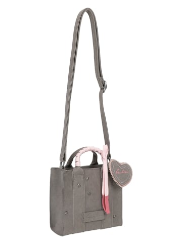 Fritzi aus Preußen Henkeltasche in Grau - (B)18 x (H)16,5 x (T)8 cm