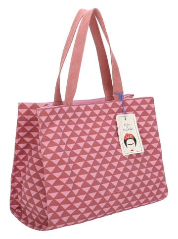 Fritzi aus Preußen Shopper "Kahlo" in Pink/ Rosa - (B)27 x (H)14 x (T)8 cm