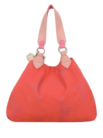 Fritzi aus Preußen Shopper "Frida Kahlo" in Koralle/ Rosa - (B)42 x (H)29 x (T)15 cm