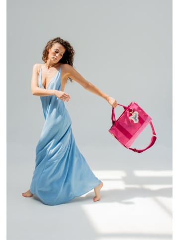 Fritzi aus Preußen Schultertasche "Frida Kahlo" in Pink - (B)40 x (H)29,5 x (T)14 cm