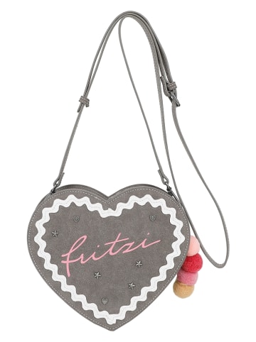 Fritzi aus Preußen Umhängetasche in Dunkelgrau - (B)22,5 x (H)20,5 x (T)5,5 cm