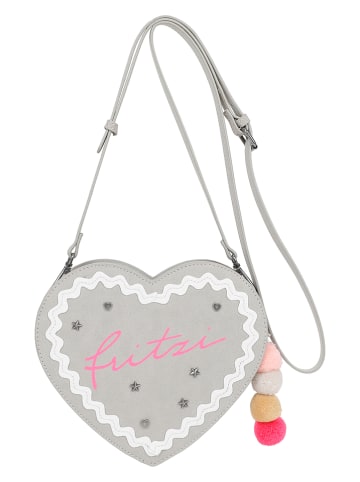 Fritzi aus Preußen Umhängetasche in Hellgrau - (B)22,5 x (H)20,5 x (T)5,5 cm