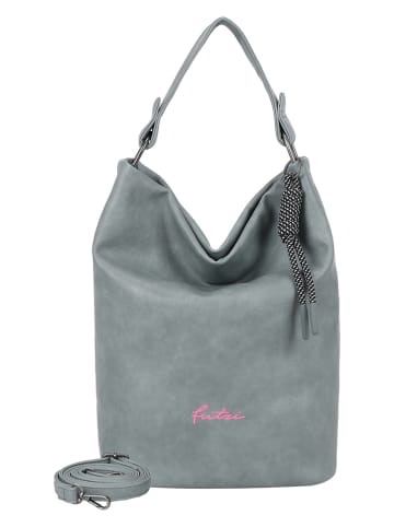 Fritzi aus Preußen Schultertasche "Hobo Lou" in Blaugrau - (B)27 x (H)37 x (T)17 cm