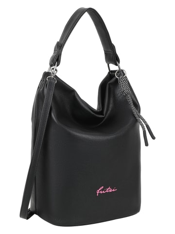 Fritzi aus Preußen Schultertasche "Hobo Lou" in Schwarz - (B)27 x (H)37 x (T)17 cm