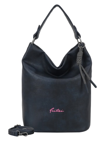 Fritzi aus Preußen Schultertasche "Hobo Lou" in Dunkelblau - (B)27 x (H)37 x (T)17 cm