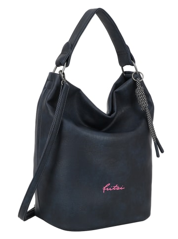 Fritzi aus Preußen Schultertasche "Hobo Lou" in Dunkelblau - (B)27 x (H)37 x (T)17 cm