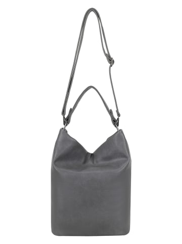 Fritzi aus Preußen Schultertasche "Hobo Lou" in Dunkelgrau - (B)27 x (H)37 x (T)17 cm