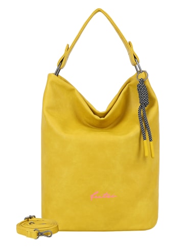Fritzi aus Preußen Schultertasche "Hobo Lou" in Gelb - (B)27 x (H)37 x (T)17 cm