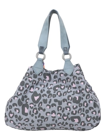 Fritzi aus Preußen Shopper "Izzy" in Grau/ Blaugrau - (B)42 x (H)29 x (T)15 cm