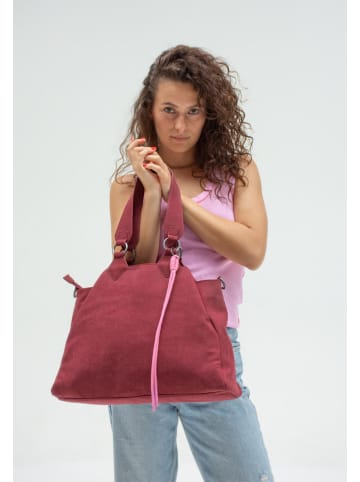 Fritzi aus Preußen Schultertasche "Maia Jack" in Dunkelrot - (B)40,5 x (H)29 x (T)15 cm