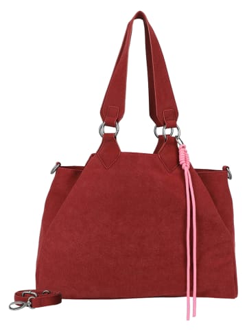 Fritzi aus Preußen Schultertasche "Maia Jack" in Dunkelrot - (B)40,5 x (H)29 x (T)15 cm