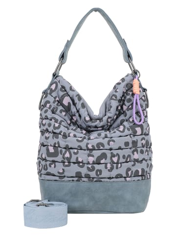 Fritzi aus Preußen Schultertasche "Olga" in Blaugrau - (B)27 x (H)37 x (T)17 cm