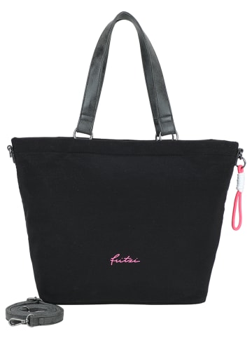Fritzi aus Preußen Shopper "Lea" in Schwarz - (B)33 x (H)32 x (T)16 cm