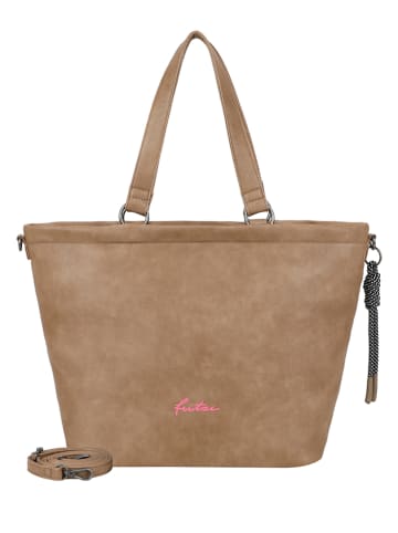 Fritzi aus Preußen Shopper "Lou" in Taupe - (B)33 x (H)32 x (T)16,5 cm