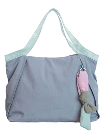 Fritzi aus Preußen Shopper "Sky" in Türkis - (B)48 x (H)30 x (T)14 cm