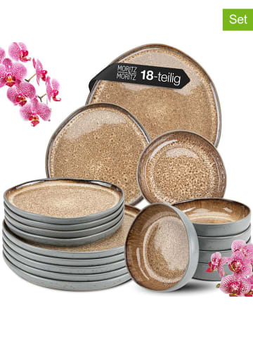 Moritz & Moritz 18-delige serviesset "Organic" beige