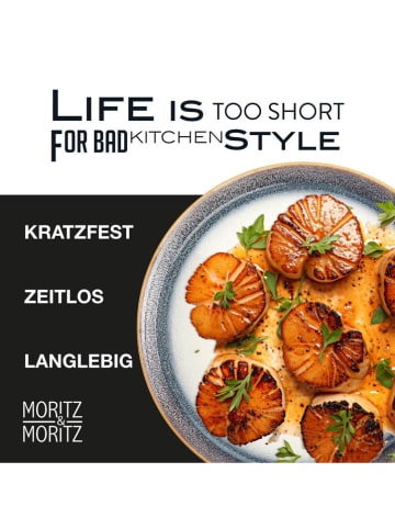 Moritz & Moritz 24-delige serviesset "Tarento" wit/grijs