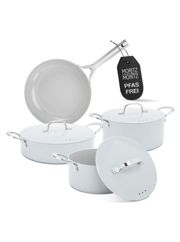 Moritz & Moritz 7-delige kookgereiset lichtgrijs