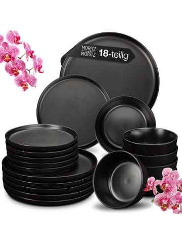 Moritz & Moritz 18-delige serviesset "Nordic" zwart