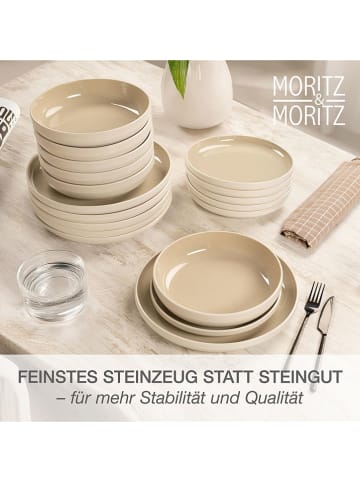 Moritz & Moritz 18tlg. Geschirrset "Cavo" in Beige