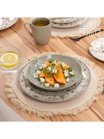 Moritz & Moritz 24-częściowy zestaw "Primavera" w kolorze biało-beżowo-pomarańczowym