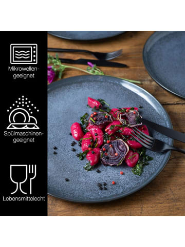 Moritz & Moritz Talerze obiadowe (6 szt.) "Vida" w kolorze niebieskim - Ø 27 cm