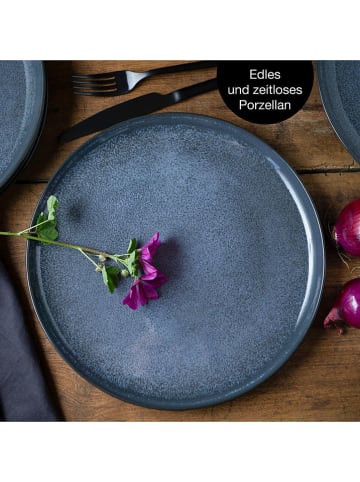 Moritz & Moritz 6-delige set: dinerborden "Vida" blauw - Ø 27 cm