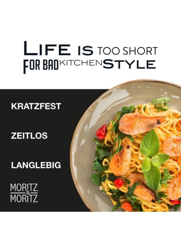 Moritz & Moritz 16-częściowy zestaw "Copa" w kolorze beżowo-niebiesko-fioletowym