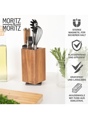 Moritz & Moritz Blok w kolorze jasnobrązowym na noże - 12 x 25 cm