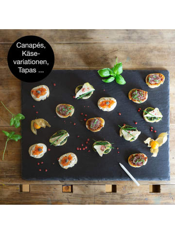 Moritz & Moritz 6-delige set: serveerschalen zwart - (L)40 x (B)30 cm