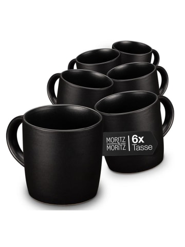 Moritz & Moritz 6-delige set: koppen "Nordic" zwart - 300 ml