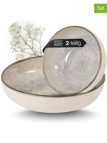 Moritz & Moritz 2er-Set: Servierschüsseln "Blossom" in Creme 