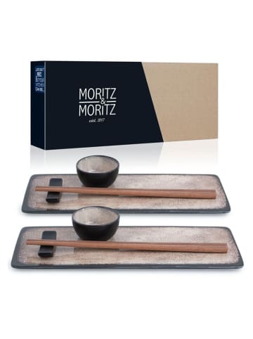 Moritz & Moritz 10tlg. Sushi-Set "Vida" in Beige