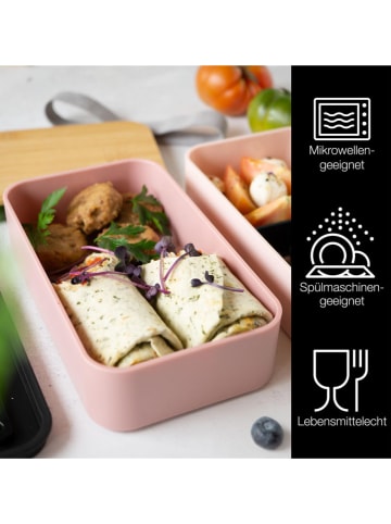 Moritz & Moritz Lunchbox "Bento" lichtroze/lichtbruin - 1,36 l