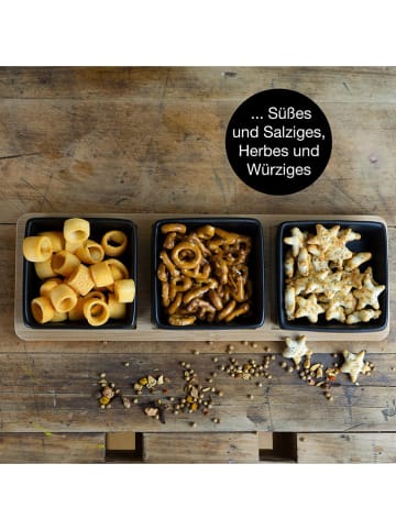 Moritz & Moritz 7tlg. Servier-Set in Schwarz/ Beige